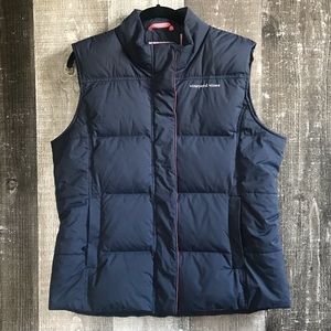 NEW Vineyard Vines Navy Puffer Vest